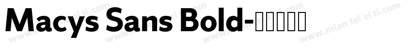 Macys Sans Bold字体转换